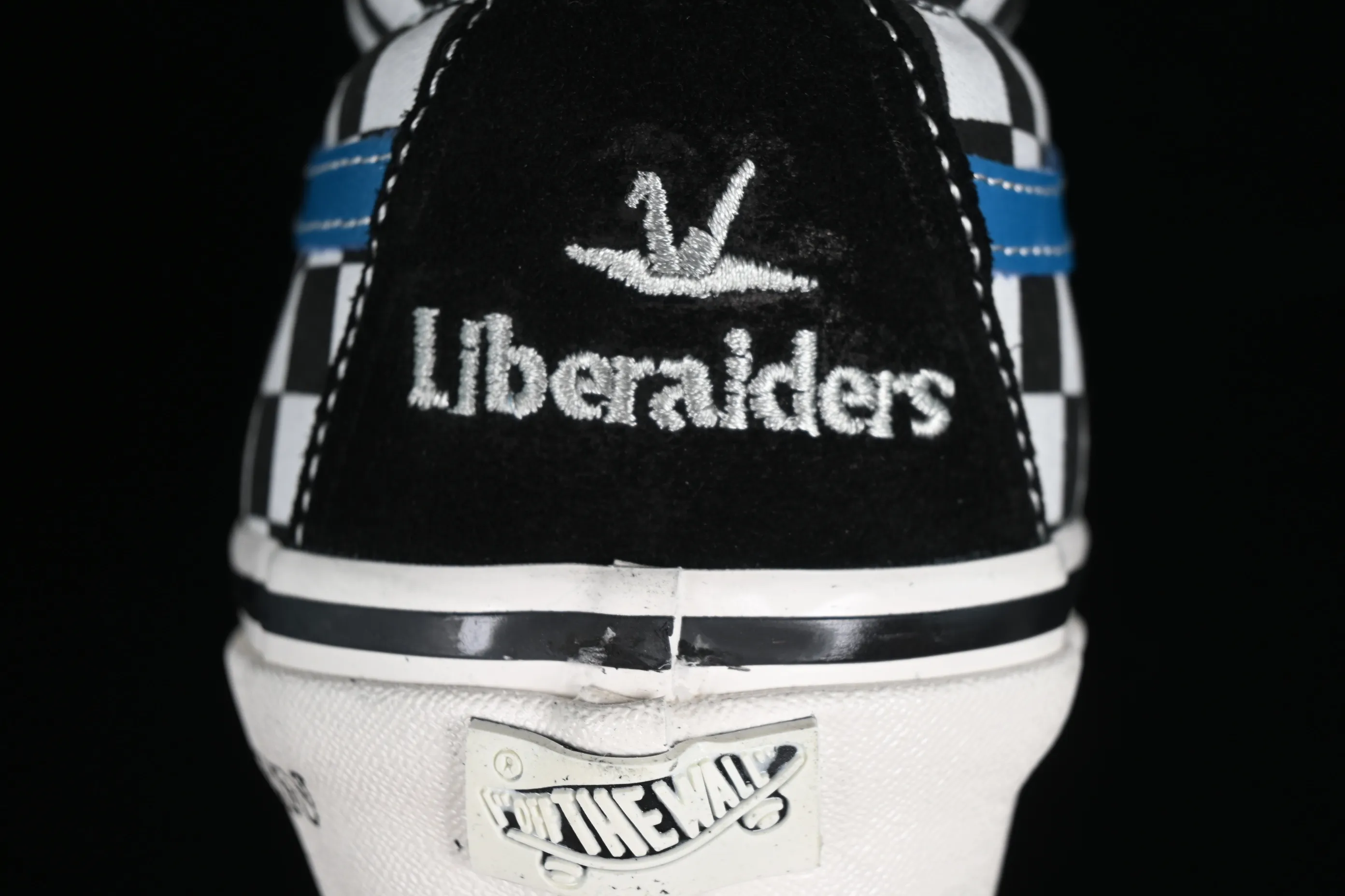 All categories Vans Vans series Vans Mid Vans SK8-Mid x Liberaiders Qianzhihe joint black and white checkerboard mid-top casual sneakers VN0A3TKNQXH